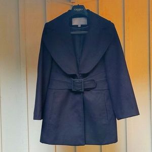 Winter hip length coat. Lge. Black.